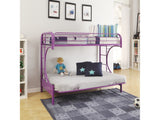 Eclipse Purple Bunk Bed (Twin/Full/Futon) - Ornate Home
