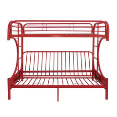 Eclipse Red Twin/Full Futon Bunk Bed - Ornate Home