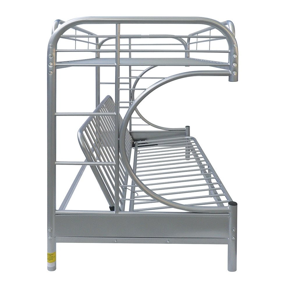 Eclipse Silver Bunk Bed (Twin/Full/Futon) - Ornate Home