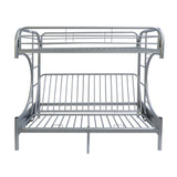 Eclipse Silver Bunk Bed (Twin/Full/Futon) - Ornate Home