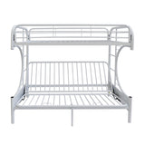 Eclipse White Bunk Bed (Twin/Full/Futon) - Ornate Home