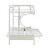 Eclipse White Bunk Bed (Twin XL/Queen/Futon) - Ornate Home