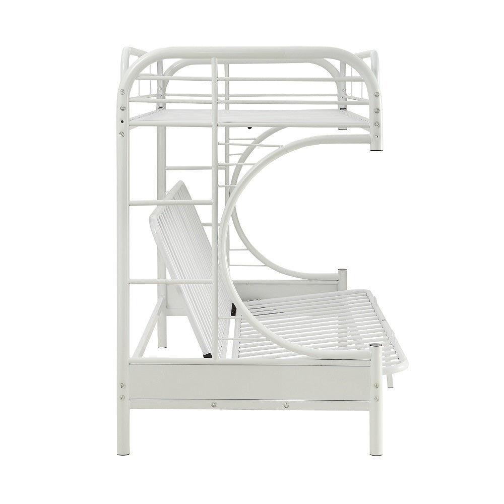 Eclipse White Bunk Bed (Twin XL/Queen/Futon) - Ornate Home