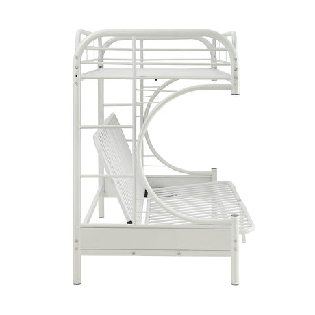 Eclipse White Bunk Bed (Twin XL/Queen/Futon) - Ornate Home