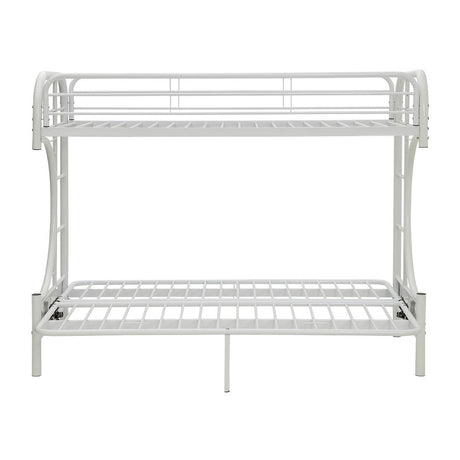 Eclipse White Bunk Bed (Twin XL/Queen/Futon) - Ornate Home