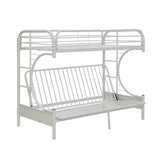 Eclipse White Bunk Bed (Twin XL/Queen/Futon) - Ornate Home