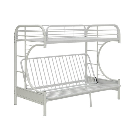 Eclipse White Bunk Bed (Twin XL/Queen/Futon) - Ornate Home
