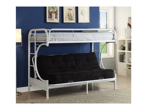 Eclipse White Bunk Bed (Twin XL/Queen/Futon) - Ornate Home