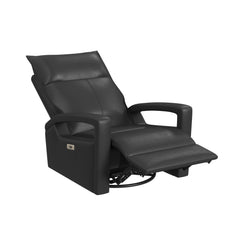 Eco Del Mar Grey P1 Recliner with Glider and Swivel - Ornate Home