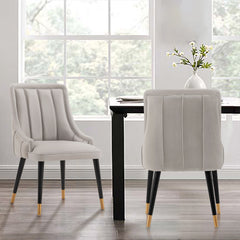 Eda Dining Chair in Grey - Ornate Home