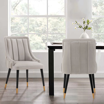 Eda Dining Chair in Grey - Ornate Home
