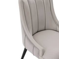 Eda Dining Chair in Grey (set of 2) - Ornate Home