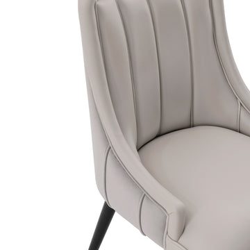 Eda Dining Chair in Grey (set of 2) - Ornate Home
