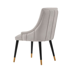 Eda Dining Chair in Grey (set of 2) - Ornate Home
