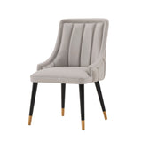 Eda Dining Chair in Grey (set of 2) - Ornate Home