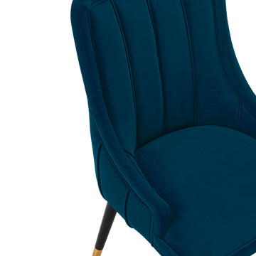 Eda Dining Chair in Midnight Blue - Ornate Home