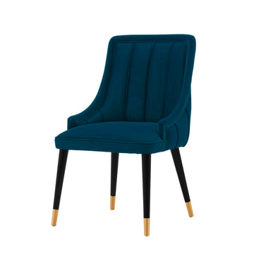 Eda Dining Chair in Midnight Blue - Ornate Home