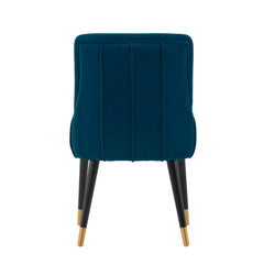 Eda Dining Chair in Midnight Blue (set of 2) - Ornate Home