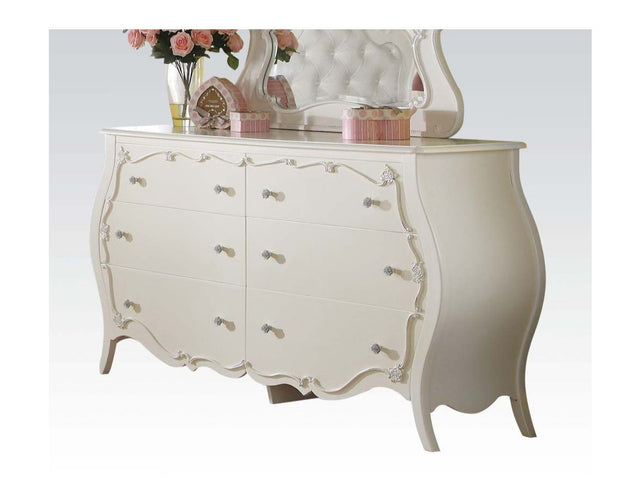 Edalene Dresser in Pearl White - Ornate Home
