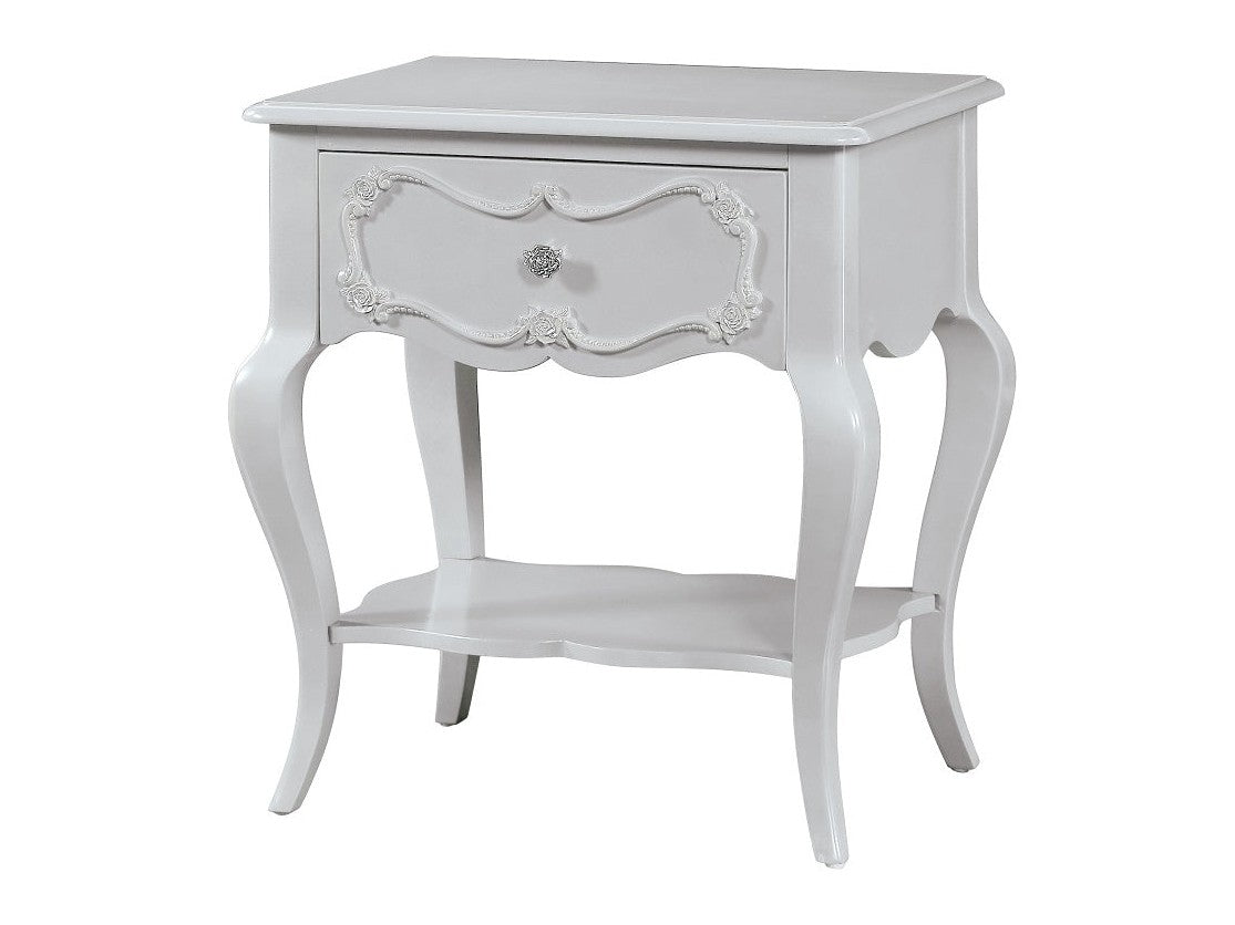Edalene Gray Nightstand - Ornate Home