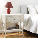 Edalene Pearl White Nightstand - Ornate Home