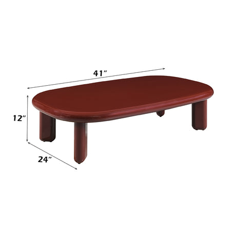 Eddie Red High Gloss Coffee Table - Ornate Home
