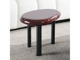 Eddie Red High Gloss End Table - Ornate Home