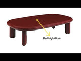 Eddie Red High Gloss End Table - Ornate Home