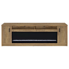 Eddy Mango 79-inch 2-door TV Stand Fireplace Media Console - Ornate Home
