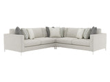 Eden Grey Fabric Sectional (3 Piece) - Ornate Home