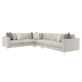 Eden Grey Fabric Sectional (4 Piece) - Ornate Home