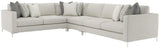 Eden Grey Fabric Sectional (4 Piece) - Ornate Home