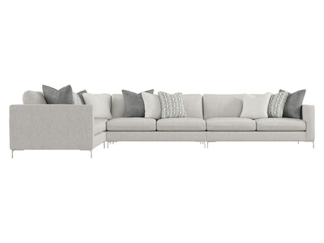 Eden Grey Fabric Sectional L Shape - Ornate Home