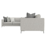 Eden Grey Fabric Sectional L Shape - Ornate Home