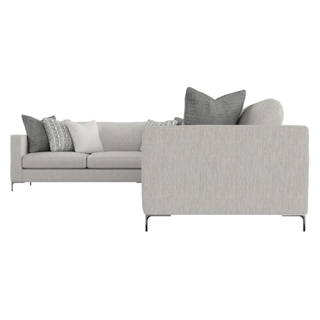 Eden Grey Fabric Sectional L Shape - Ornate Home