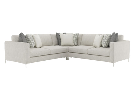 Eden Grey Fabric Sectional - Ornate Home