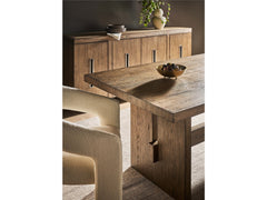 Eden Medium Brown Oak Dining Table - Ornate Home