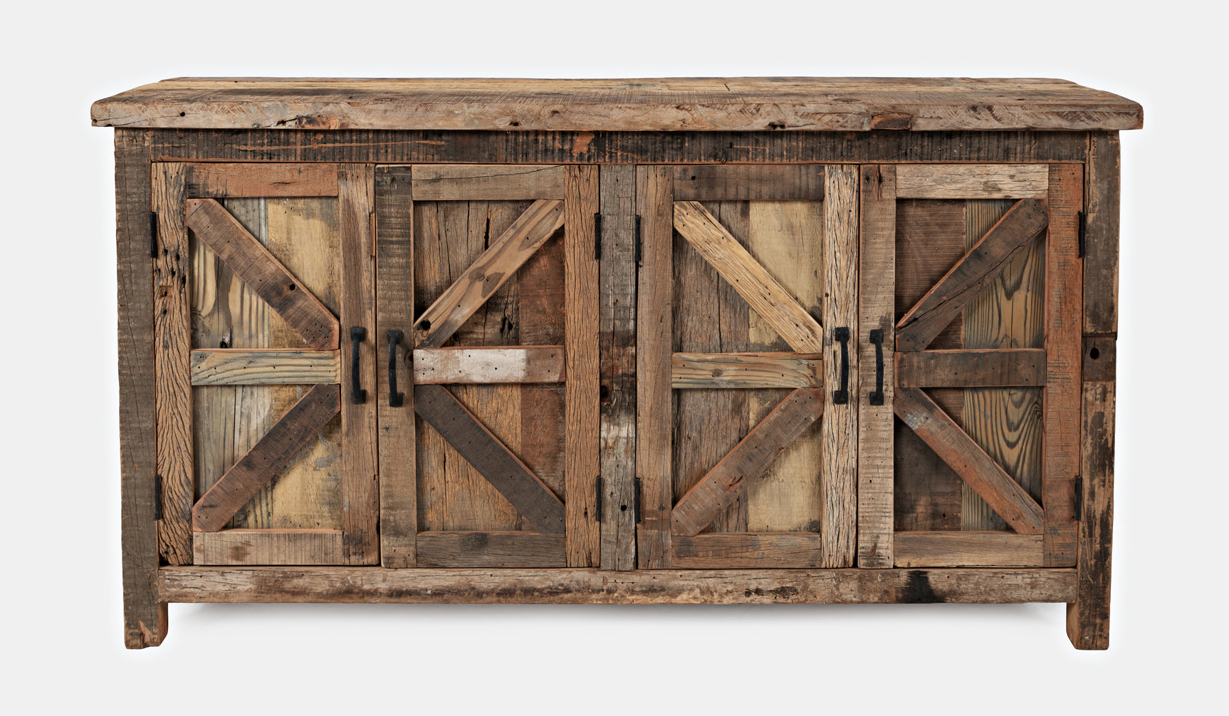 Eden Prairie Reclaimed 4 Door Accent Cabinet - Ornate Home