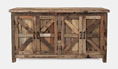 Eden Prairie Reclaimed 4 Door Accent Cabinet - Ornate Home