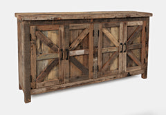 Eden Prairie Reclaimed 4 Door Accent Cabinet - Ornate Home