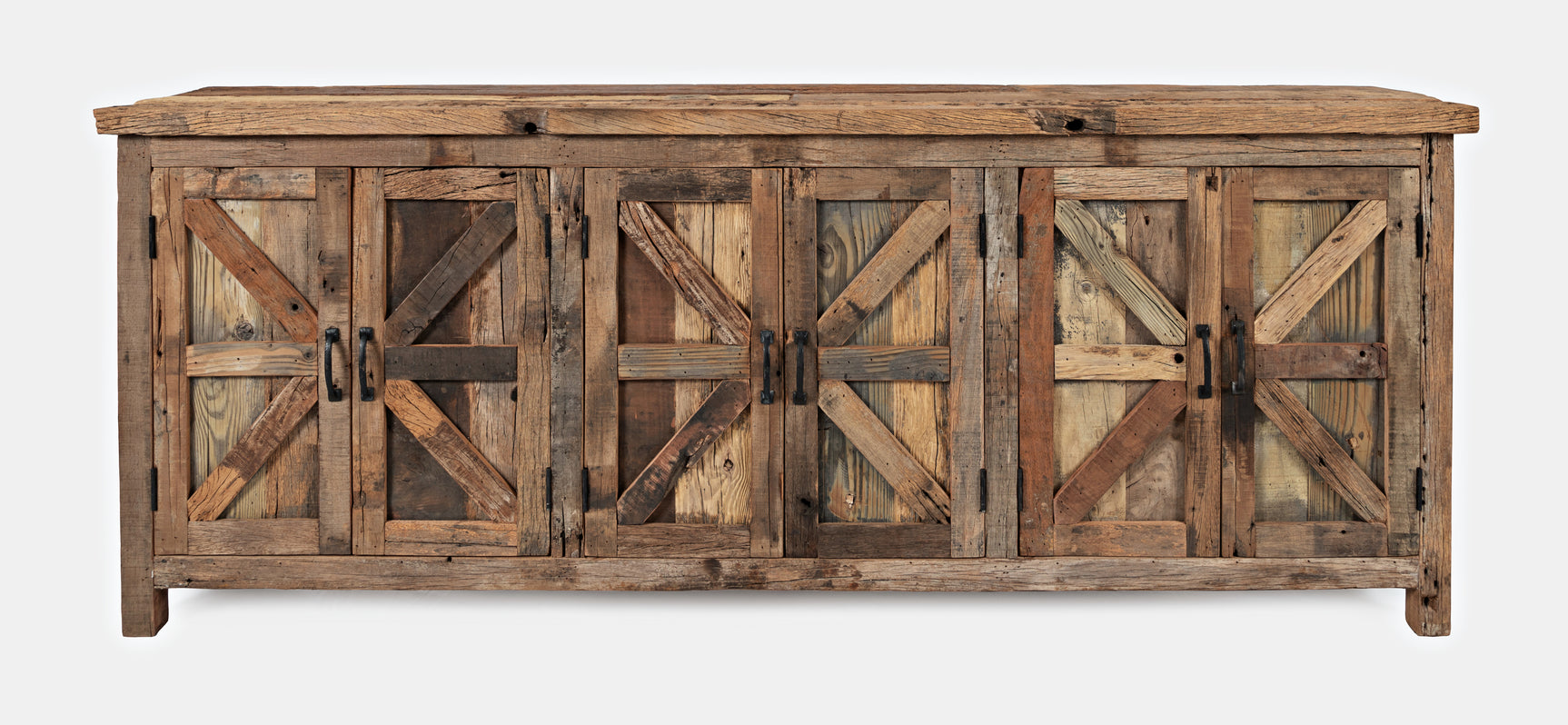 Eden Prairie Reclaimed 6 Door Accent Cabinet - Ornate Home