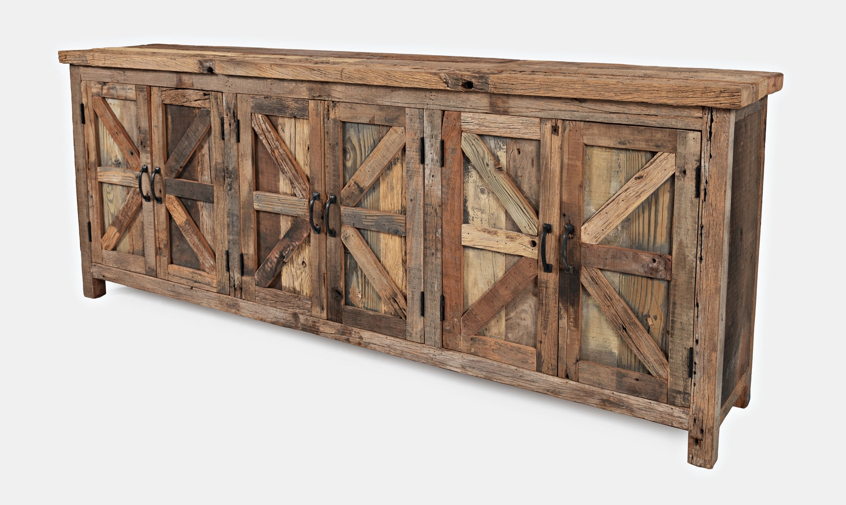 Eden Prairie Reclaimed 6 Door Accent Cabinet - Ornate Home