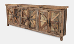 Eden Prairie Reclaimed 6 Door Accent Cabinet - Ornate Home