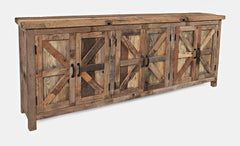 Eden Prairie Reclaimed 6 Door Accent Cabinet - Ornate Home