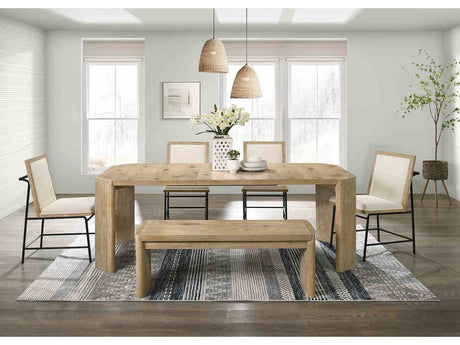 Edenbridge Oak/Beige 7 Pc. Dining Table Set - Ornate Home