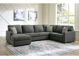 Edenfield Charcoal 3pc Sectional w/ Chaise (Online Special Price) - Ornate Home