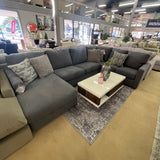 Edenfield Charcoal 3pc Sectional w/ Chaise - Ornate Home