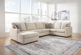 Edenfield Linen 3-Piece Sectional with Chaise (Online Special Price) - Ornate Home