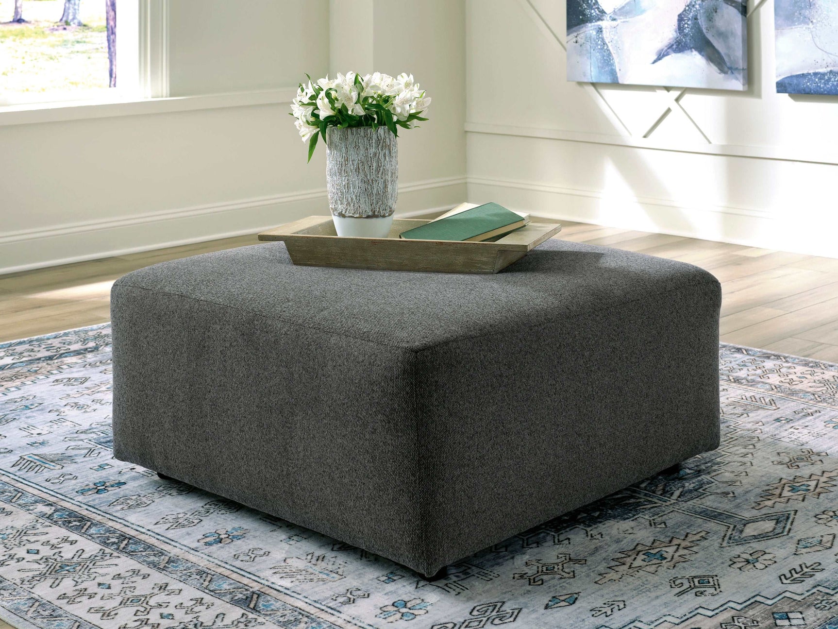Edenfield Oversized Accent Ottoman (Online Special Price) - Ornate Home