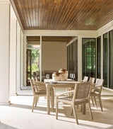 Edenton Sea Oat 108" Outdoor Dining Table - Ornate Home